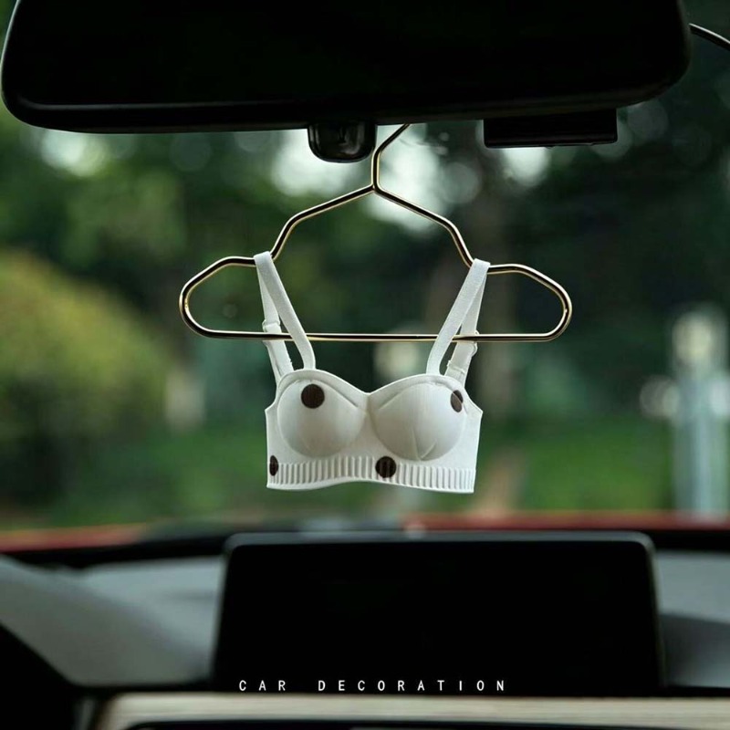 Interior Design Years - Mini Lingerie Car Ornament, Cute Bra