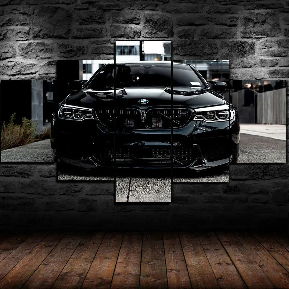 Interior Design Sketch - No Framed Canvas 5Pcs Black M5