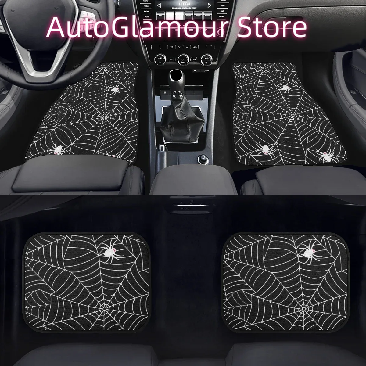Black Spider Web Design Car Fl - Interior Design Web Free 评论和价格