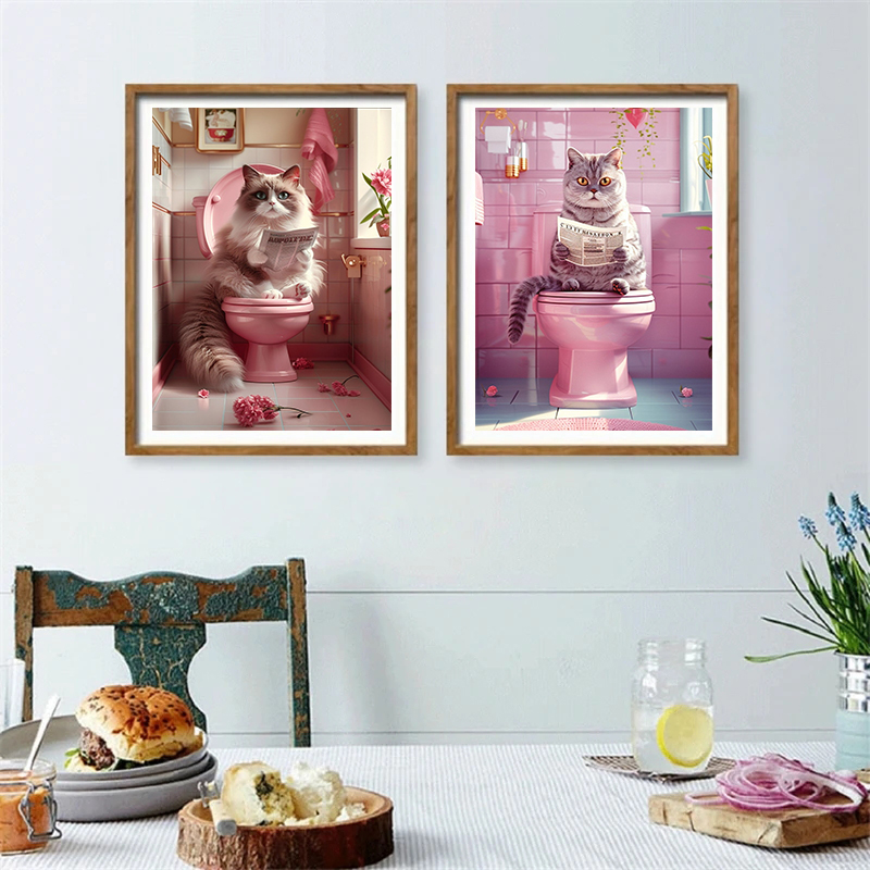 Animal on The Toilet and Readi - Interior Design Sketch 评论和价格