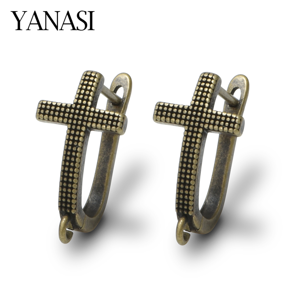 1 Pair NEW Cross Antique Bronz - Antique Brass Hook 评论和价格