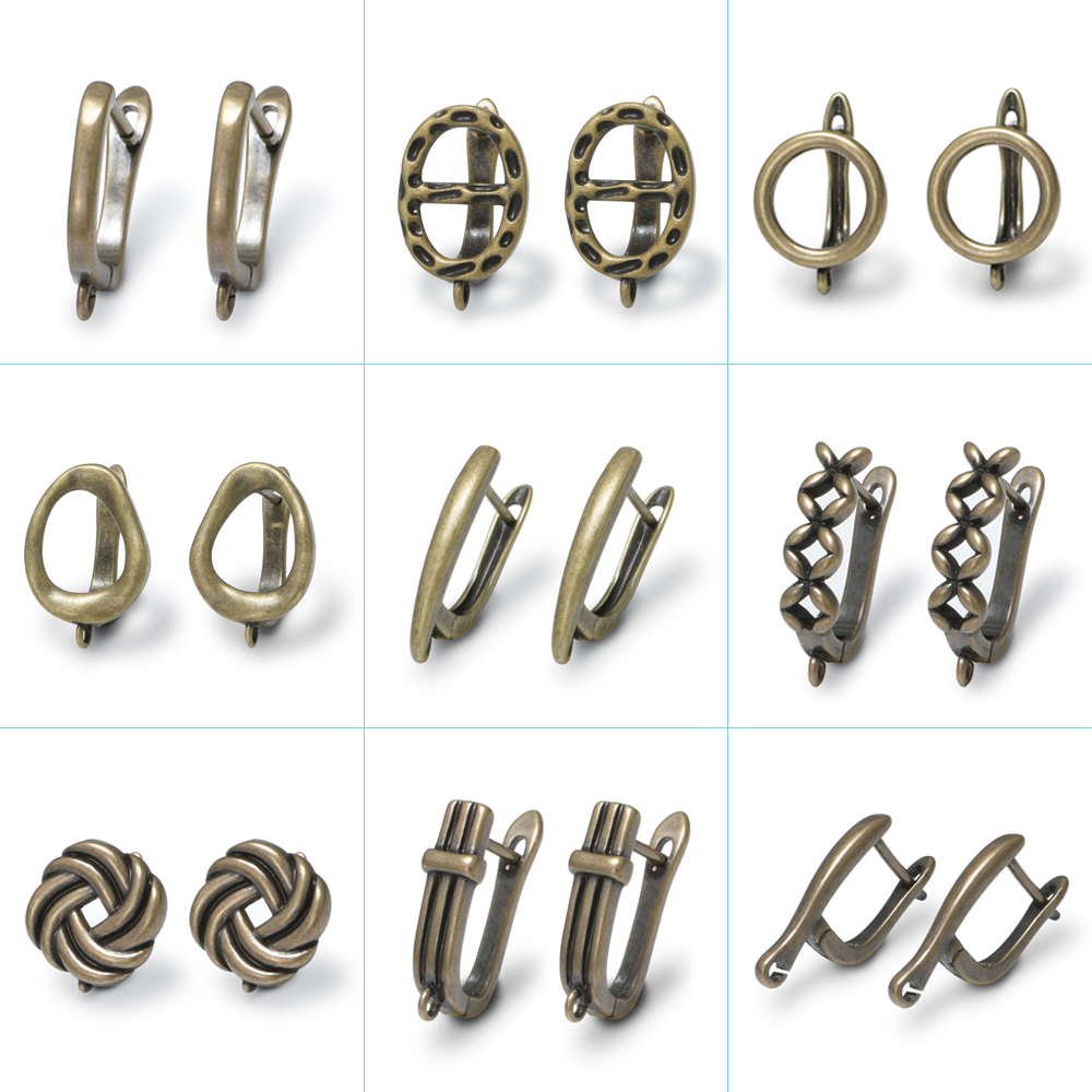 1 Pair NEW Cross Antique Bronz - Antique Brass Hook 评论和价格