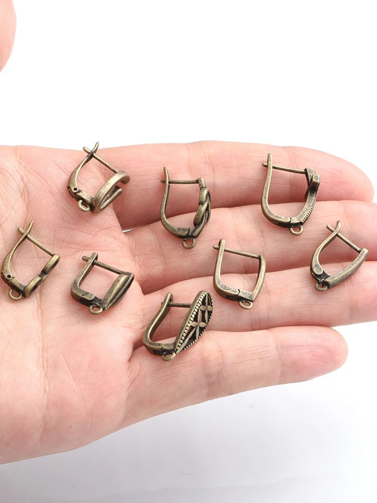 1 Pair NEW Cross Antique Bronz - Antique Brass Hook 评论和价格
