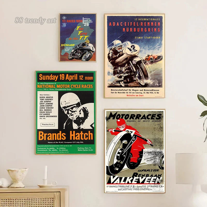 Vintage 24 Horas Motorcycle Ra - Interior Design Sketch 评论和价格