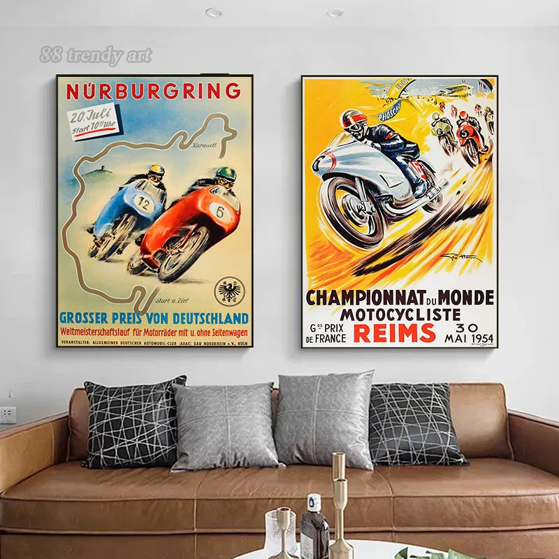 Vintage 24 Horas Motorcycle Ra - Interior Design Sketch 评论和价格