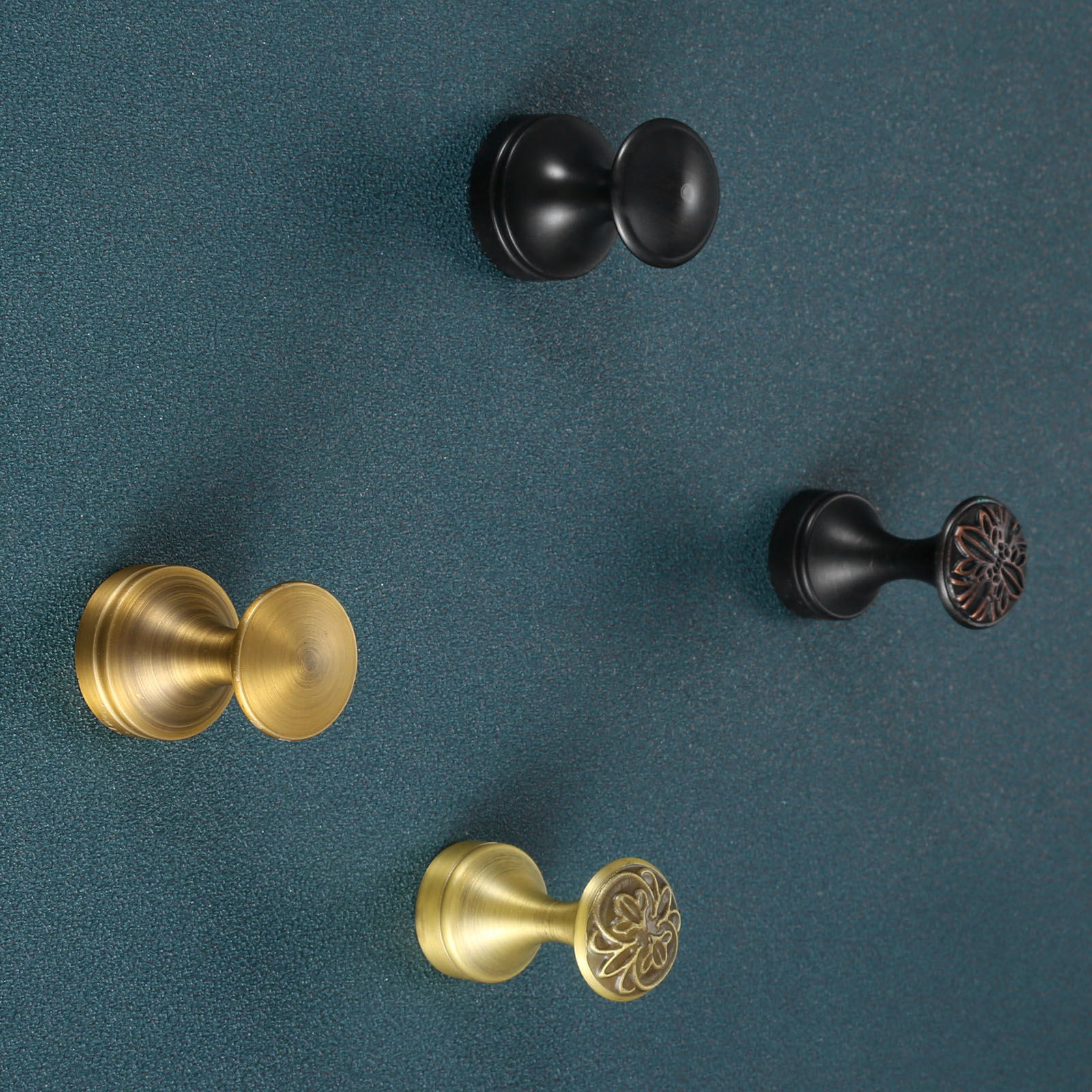 1pc Vintage Wall Mounted Hook  - Antique Brass Hook 评论和价格