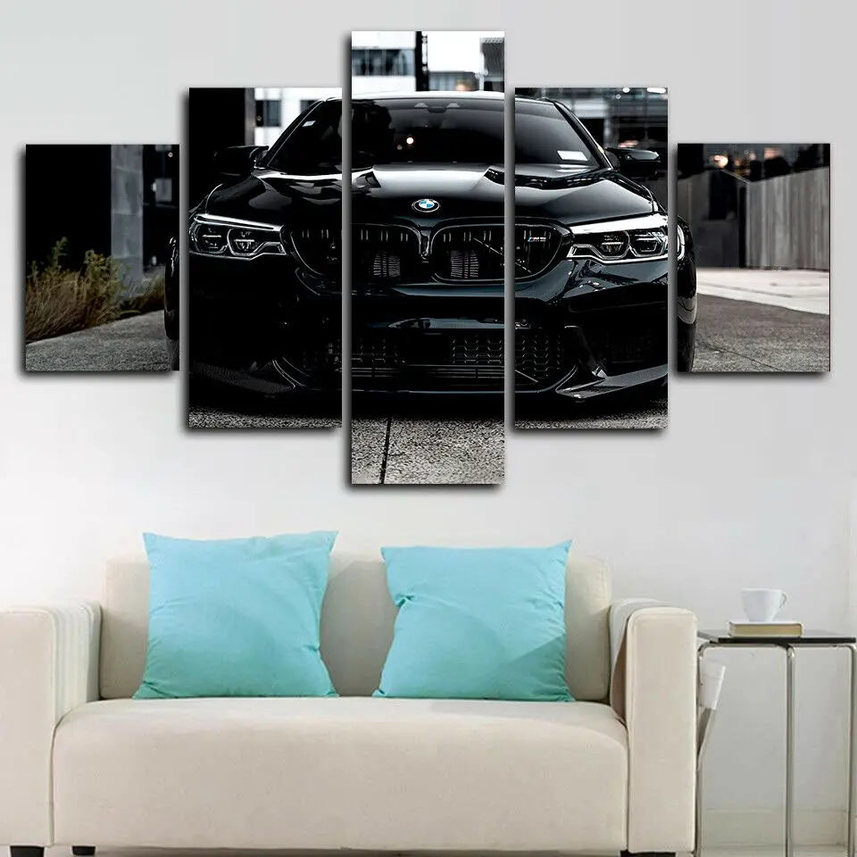 No Framed Canvas 5Pcs Black M5 - Interior Design Sketch 评论和价格
