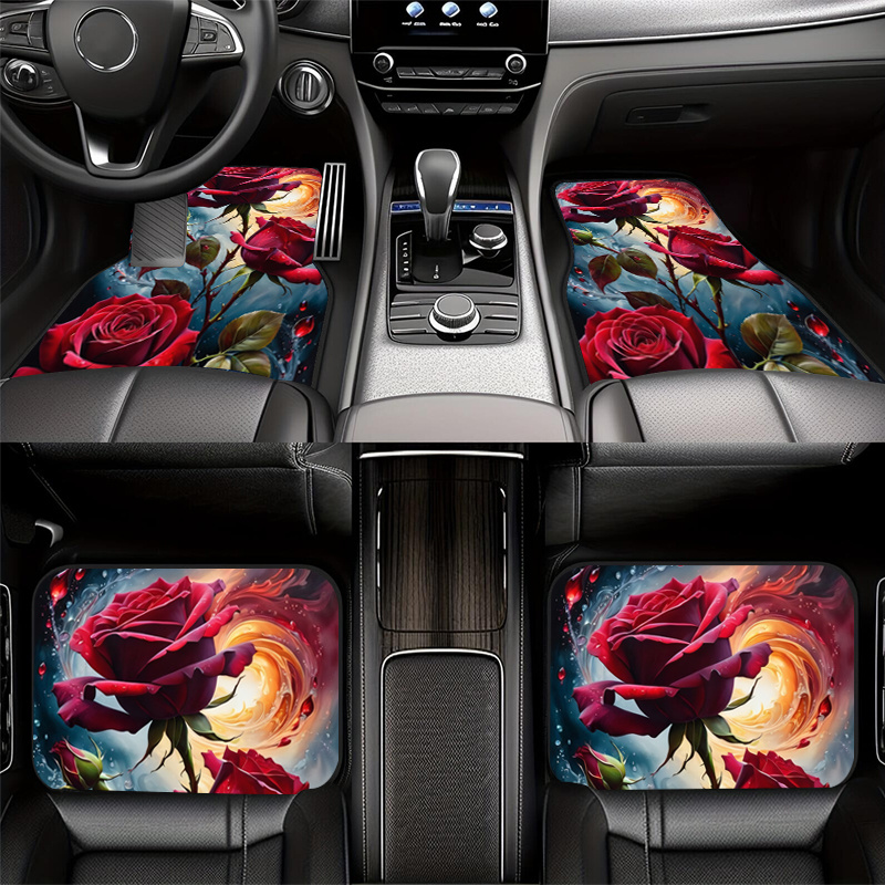 4pcs Red Rose Magical Style De - Interior Design Type 评论和价格