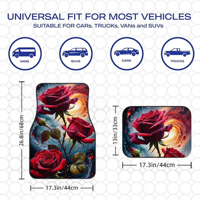 4pcs Red Rose Magical Style De - Interior Design Type 评论和价格