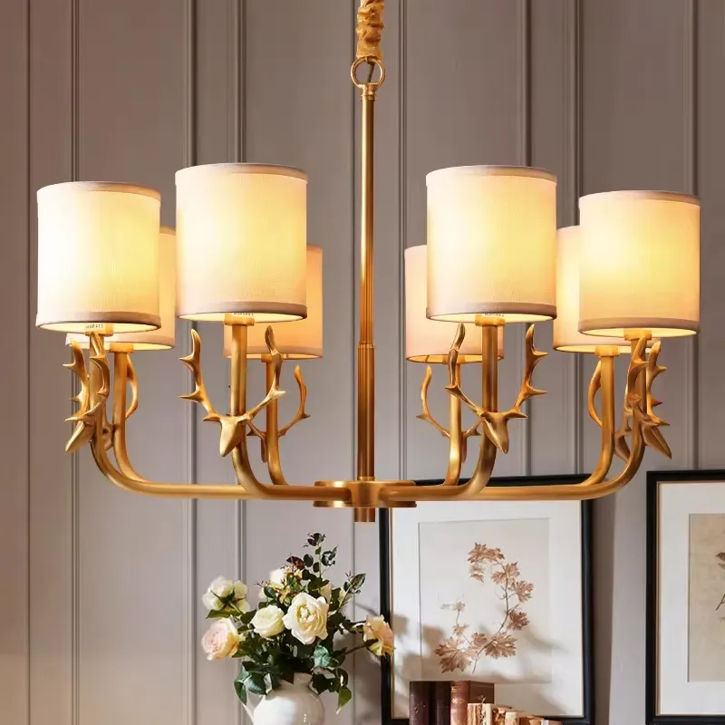 Copper Chandelier for Living R - Interior Design Years 评论和价格