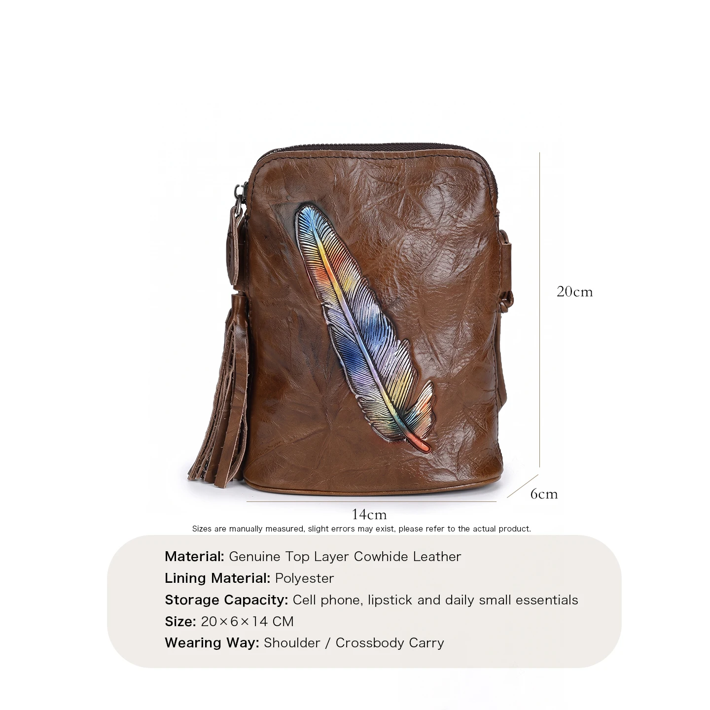 Women Mini Genuine Cowhide Cro - Interior Design Minimalist 评论和价格