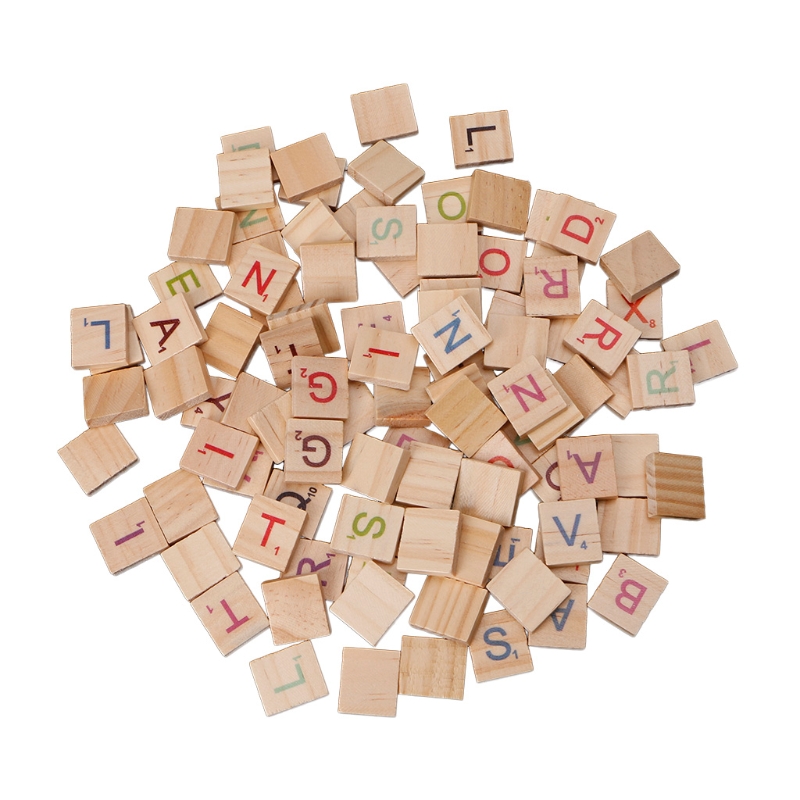 100PCS Wooden Tiles Colorful L - Interior Design Quotes 评论和价格