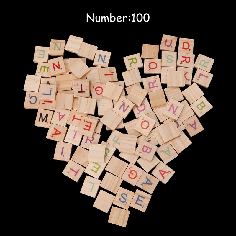 100PCS Wooden Tiles Colorful L - Interior Design Quotes 评论和价格