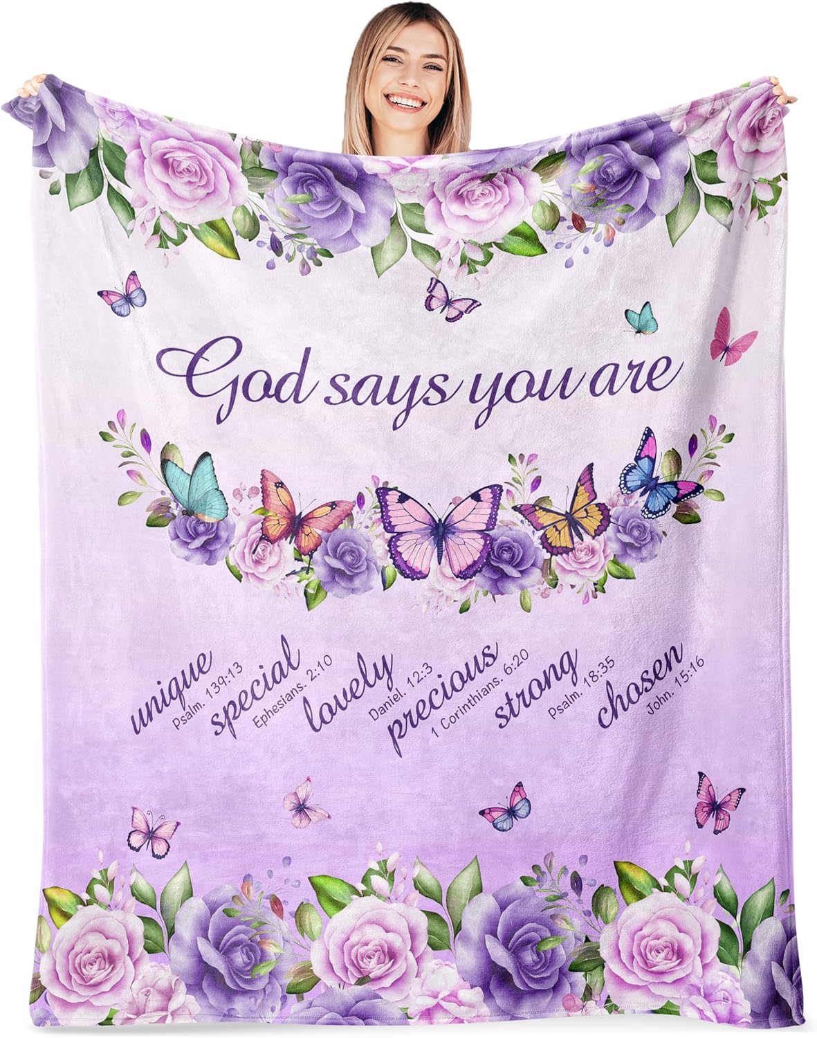 Purple Roses Butterflies Faith - Interior Design Quotes 评论和价格