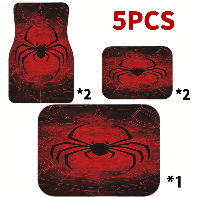 5pcs Car Floor Mats, Black Spi - Interior Design Web Free 评论和价格