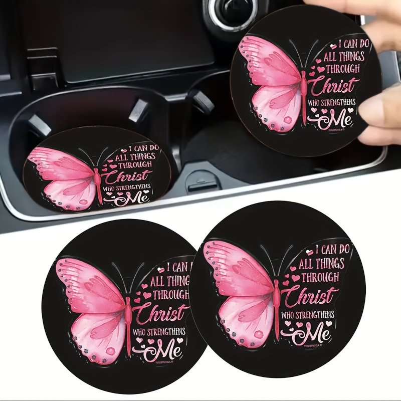 Cup Holder Coasters - Butterfl - Interior Design Quotes 评论和价格