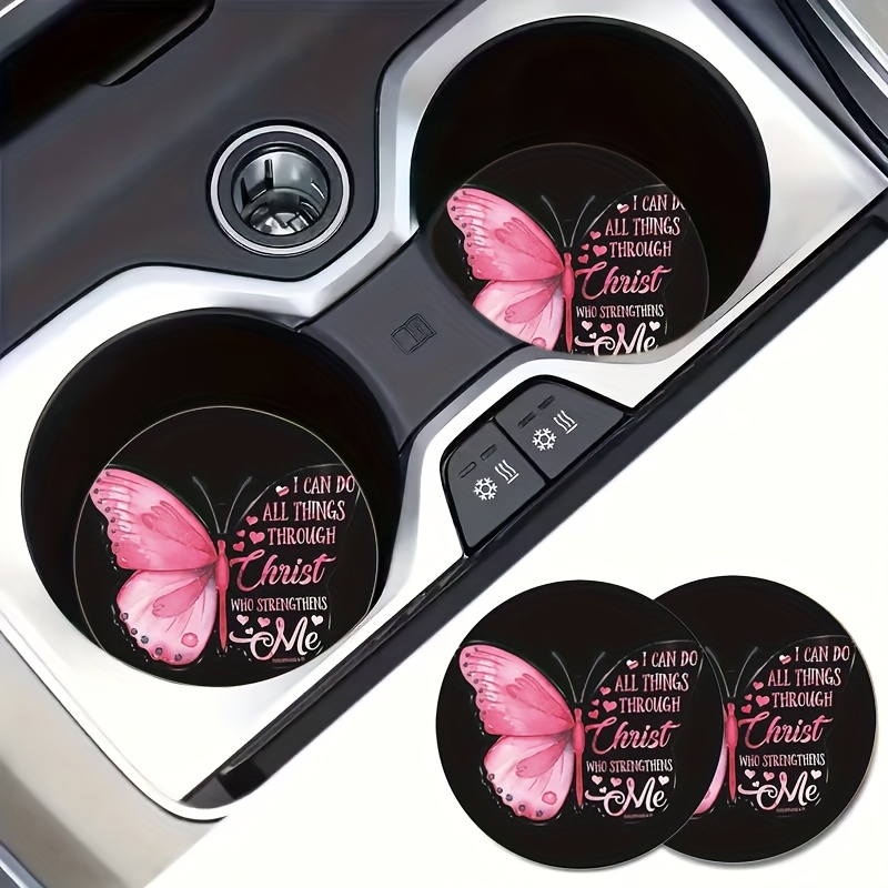 Cup Holder Coasters - Butterfl - Interior Design Quotes 评论和价格