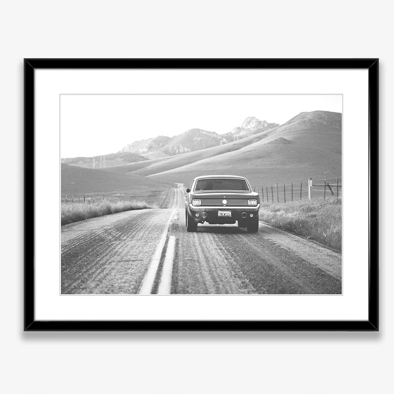 Black and White Ford Mustang C - Interior Design Sketch 评论和价格