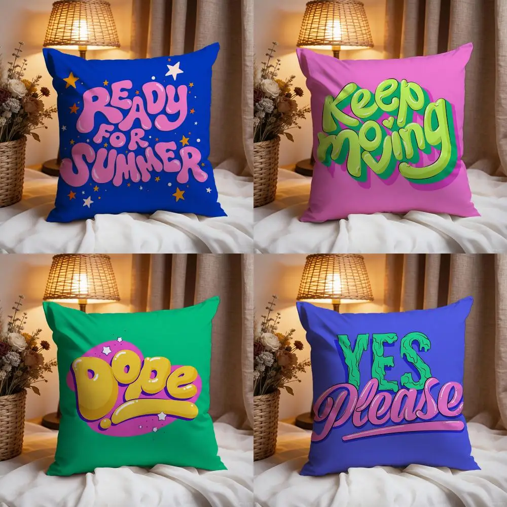 Art MMotivational Quote Cushio - Interior Design Quotes 评论和价格