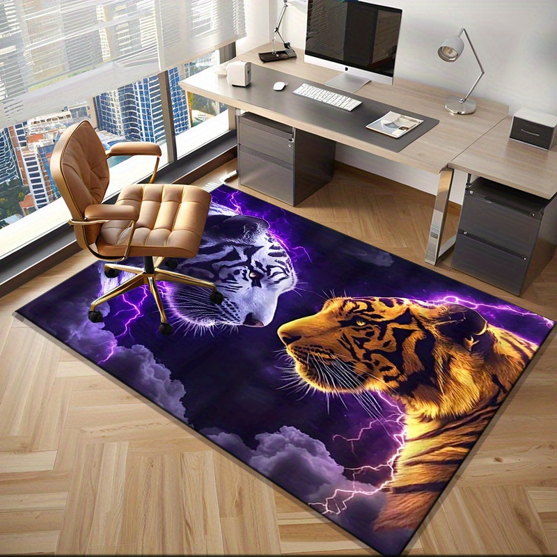 Tiger faces rug with electric  - Interior Design Your Room 评论和价格