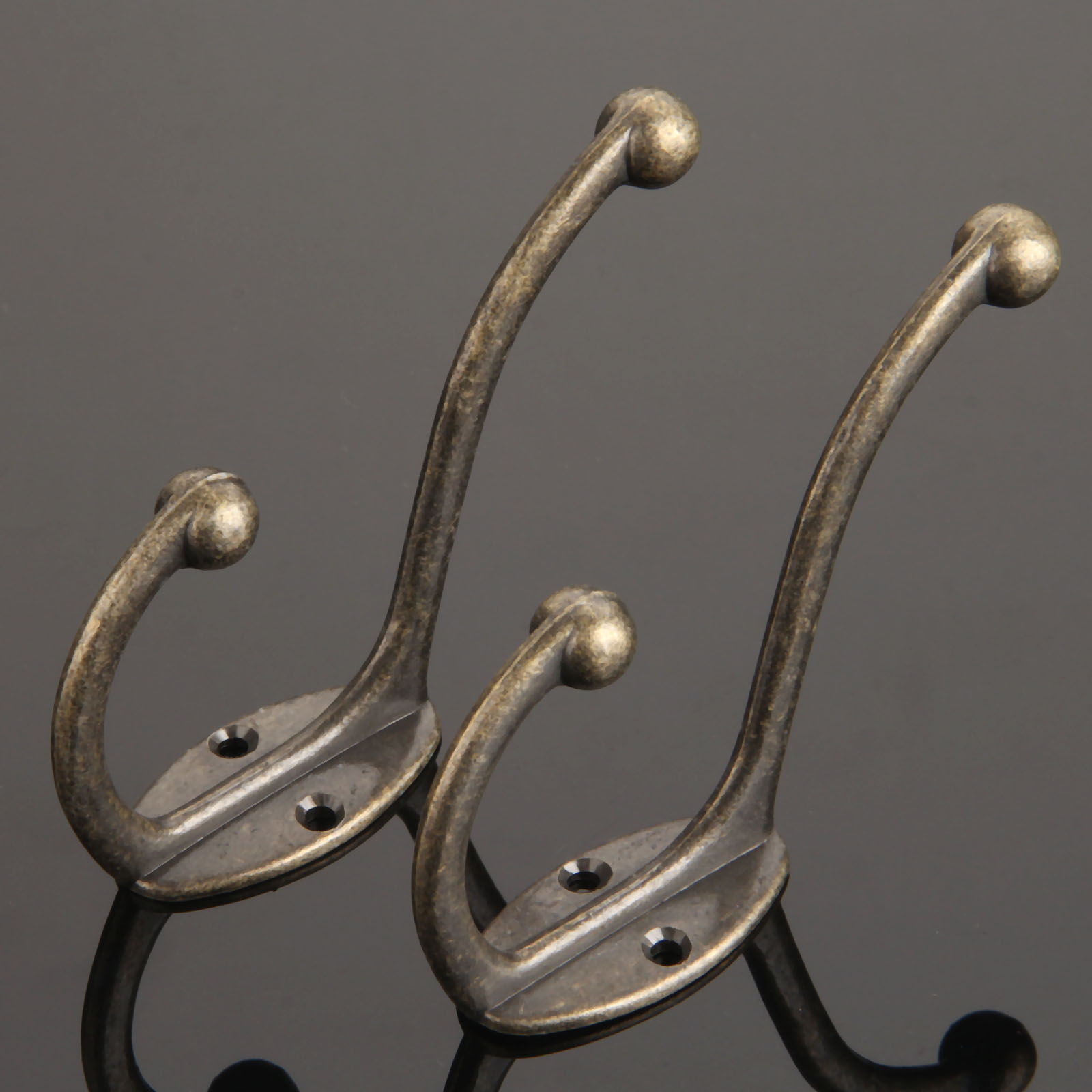 2Pcs Kitchen Bathroom Vintage  - Antique Brass Hook 评论和价格