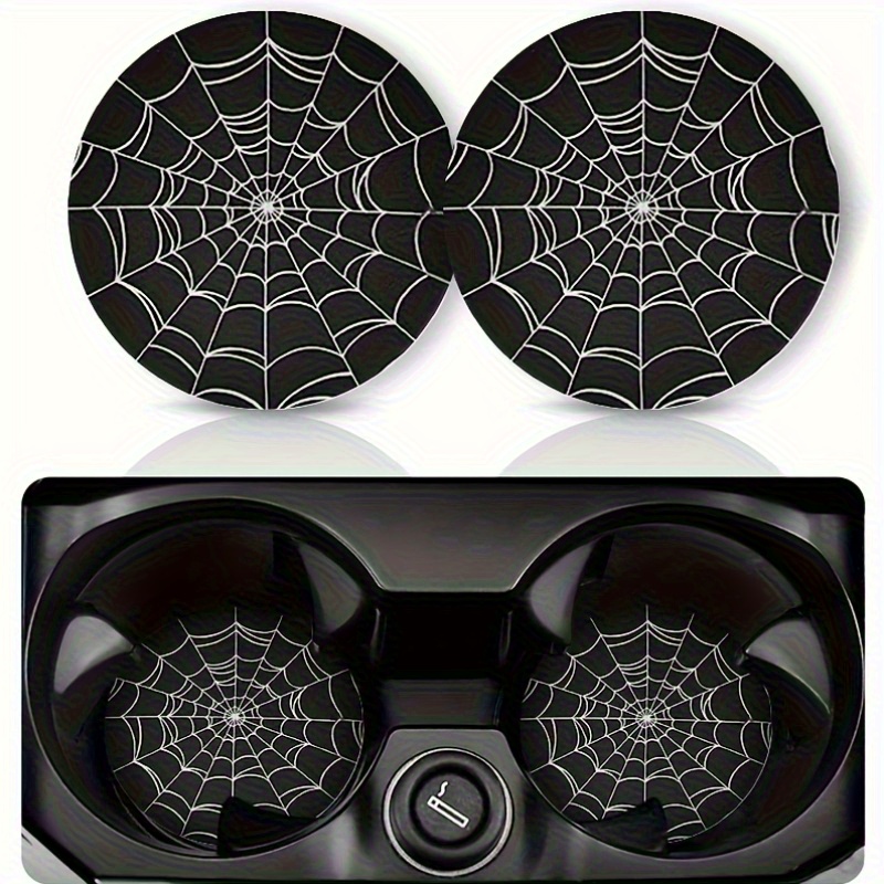 2pcs Spider Web Design Car Cup - Interior Design Web Free 评论和价格