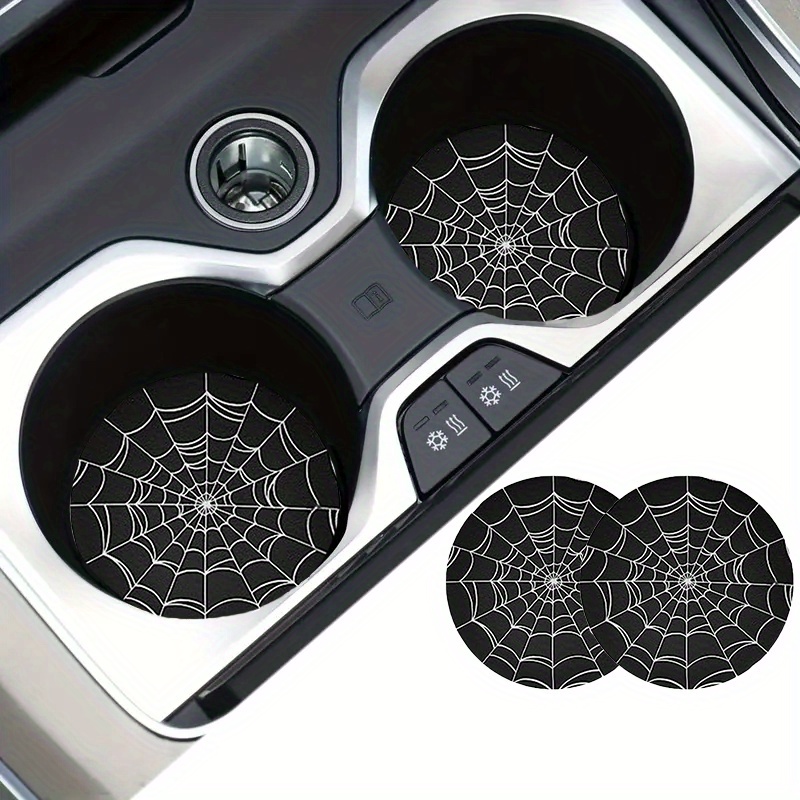 2pcs Spider Web Design Car Cup - Interior Design Web Free 评论和价格