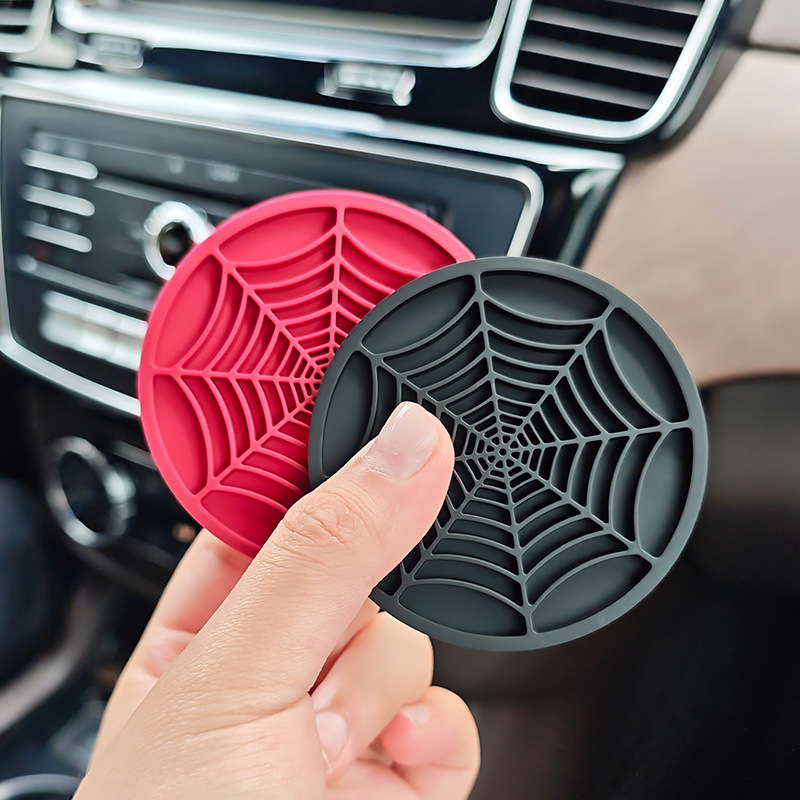 4pcs Spider Web Design Car Cup - Interior Design Web Free 评论和价格