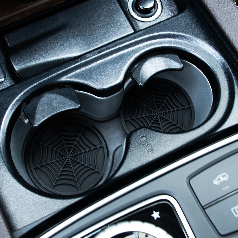 4pcs Spider Web Design Car Cup - Interior Design Web Free 评论和价格