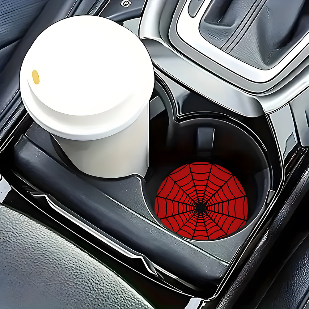 4pcs Spider Web Design Car Cup - Interior Design Web Free 评论和价格