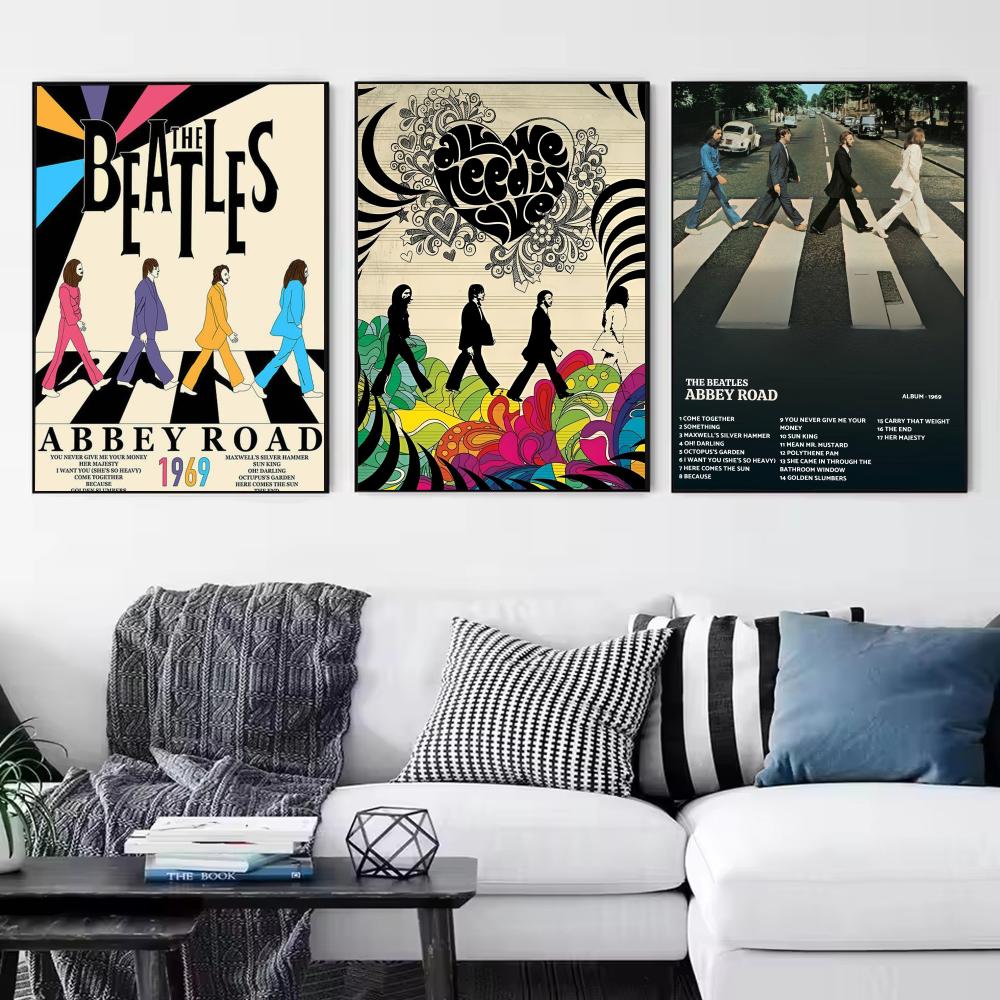 Pop Band T-The Beatles Poster  - Interior Design Minimalist 评论和价格