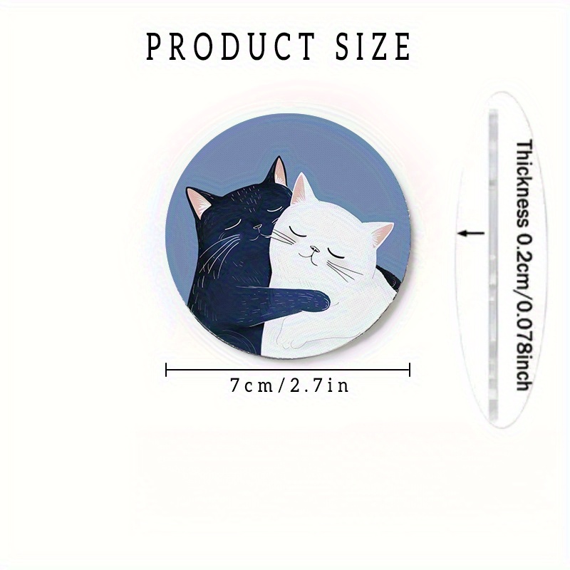 Two Acrylic Cat-Design Car Coa - Interior Design Type 评论和价格